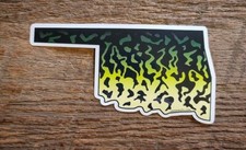 Oklahoma stickers decals for sale  Ashland