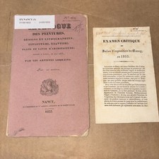 Catalogue peintures dessins d'occasion  Expédié en Belgium