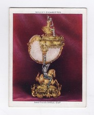 Cartão de cigarro King’s Art Treasures Royalty #22 Nautilus-shell Cup George IV comprar usado  Enviando para Brazil