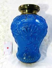 Opalescent glass lantern d'occasion  La Haye-Pesnel