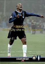 Cartolina calciatori maicon usato  Italia