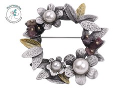 Brosche blumenkranz cm gebraucht kaufen Brosche blumenkranz cm gebraucht kaufen  Hannover