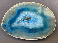 Blue agate slice for sale  AYLESBURY