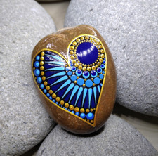 Herz mandala stein gebraucht kaufen  Friedrichshafen