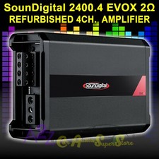 AMPLIFICADOR DIGITAL 2400.4 EVOX - 2 Ω 4 CANAIS 2400 WATTS RECONDICIONADO DE FÁBRICA comprar usado  Enviando para Brazil