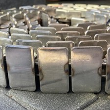 Usado, Corrente transportadora de mesa aço inoxidável 1-1/2" largura x 10 pés de comprimento 1" passo comprar usado  Enviando para Brazil