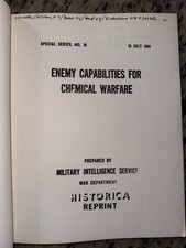 WWII 1943 Enemy Capabilities for Chemical Warefare War Book comprar usado WWII 1943 Enemy Capabilities for Chemical Warefare War Book comprar usado  Enviando para Brazil