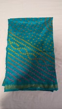 Blue bandhani indian for sale  NORTHAMPTON