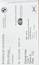 Karten bayerische staatsoper gebraucht kaufen  München