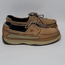 Cordão Sperry Top Sider Menino Sapatos de Barco Moc Toe Couro Marrom/Bege EUA 6M/UE 38.5 comprar usado  Enviando para Brazil