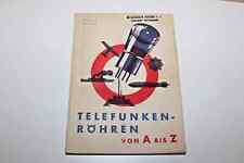 Telefunken röhren broschüre gebraucht kaufen  Colditz