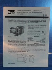 Istruzioni Operative E Manuale Per Pompa Centrifuga In Alluminio Teel comprar usado  Enviando para Brazil