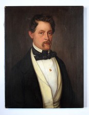 Biedermeier Portret eleganckiego męskiego portretu 19. Jhd. około 1840 roku na sprzedaż  PL