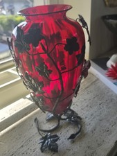 Vaso vetro rosso usato  Busto Arsizio