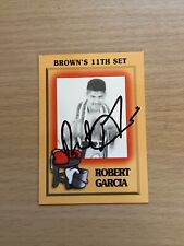 Juego de cartas de boxeo Brown’s 1997 autografiadas por Robert Garcia #30, usado segunda mano  Embacar hacia Argentina