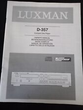Istruzioni manuale luxman usato  Italia