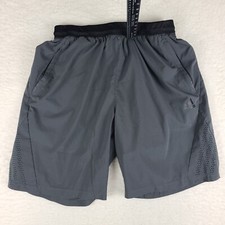 Shorts Adidas Masculino Grande Cinza Escuro Sólido Treinamento de Corrida Bolsos Ativos com Zíper comprar usado  Enviando para Brazil