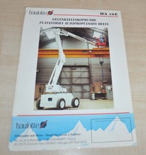 1991 Haulotte HA 16E plataforma elevatória hidráulica folheto Prospekt comprar usado  Enviando para Brazil