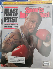 Usado, Capa boxe autografada assinada por George Foreman SI JSA LOA comprar usado  Enviando para Brazil