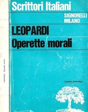 Operette morali. giacomo usato  Italia