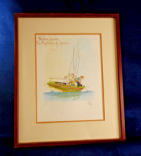 Vtg framed watercolor for sale  Saint Leonard