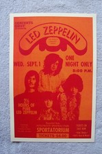 Pôster Led Zeppelin Concert Tour 1971 Hollywood__ comprar usado  Enviando para Brazil