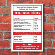 Schild beratungsgebühren gesc gebraucht kaufen  Bad Driburg