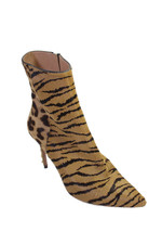 Botas de tornozelo Aquazzura femininas com estampa de animais cabelo de cavalo biqueira pontiaguda marrom tamanho 8, usado comprar usado  Enviando para Brazil