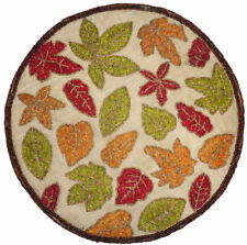 Folha de bordo mesa redonda tapete prato carregador decorativo feito à mão orgânico placemat comprar usado  Enviando para Brazil
