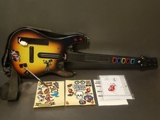 Nintendo Wii Sunburst RedOctane Wireless Guitar Hero + Adesivos + Manual Muito Bom Estado Usado comprar usado  Enviando para Brazil