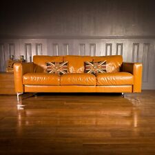 Leather seater sofa for sale  SIDMOUTH