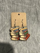 Stack books earrings for sale  Hillsboro