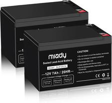 Bateria acido plomo sellada recarregável de 12V 7Ah pacote duplo para energia comprar usado  Enviando para Brazil