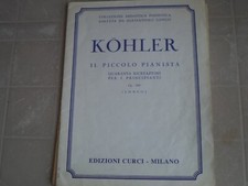 Spartito pianoforte kohler usato  Salerno