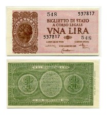 Italia lira 23.11.1944 usato  Vilminore di Scalve