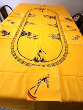 Nappe coton jaune d'occasion  Senozan