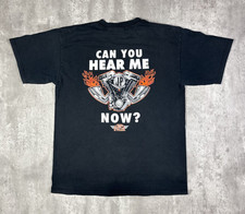 Camiseta Vintage Anos 90 Motor Motociclista Chama Preta Tamanho G comprar usado  Enviando para Brazil