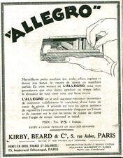 Publicité ancienne allegro d'occasion  France