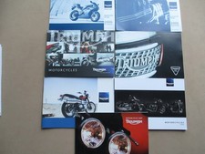 Triumph motorcycle brochures for sale  WIGAN