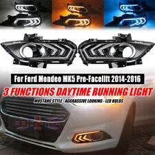 2x Pisca-pisca de lâmpada de neblina luz de circulação diurna para Ford Mondeo MK5 DRL 2014 - 2016 comprar usado  Enviando para Brazil
