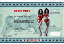 Usado, Beate Uhse AG, Flensburg, 1999 (1 Aktie zu 1 Euro) alle Coupons !! - sexy comprar usado  Enviando para Brazil