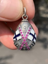 enamel egg pendant for sale  BRIGHTON