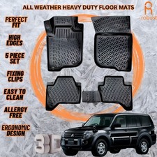 Forros de tapetes de assoalho de carro 3D compatível com Mitsubishi Pajero 2006-2011 todas as estações resistente comprar usado  Enviando para Brazil