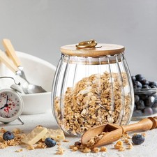 Glass storage jar for sale  BRADFORD