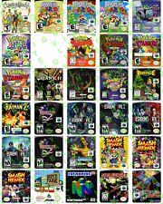 Etiqueta adesiva de substituição pré-cortada de etiquetas de videogame Nintendo 64 N64 de alto brilho qualidade comprar usado  Enviando para Brazil