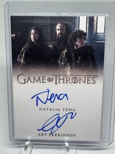 Natalia Tena and Art Parkinson Dual Autog Game of Thrones Série Completa comprar usado  Enviando para Brazil
