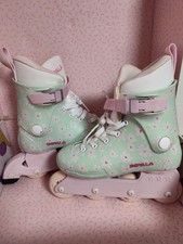 Patins em linha femininos Impala Lightspeed tamanho 6 perfeito Flower Power usados 3x bom presente, usado comprar usado  Enviando para Brazil