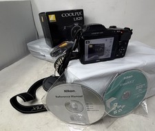 Pacote de câmera digital Nikon Coolpix L820 preta 16MP com caixa clipe de visão TESTADO, usado comprar usado  Enviando para Brazil