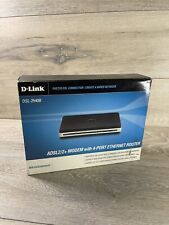 Modem D Link ADSL2/2+ 2540 B com roteador Ethernet de 4 portas, usado na caixa comprar usado  Enviando para Brazil