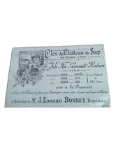 Carte publicitaire 1895 d'occasion  Ouistreham